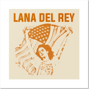 Lana Del Rey - Flag Posters and Art